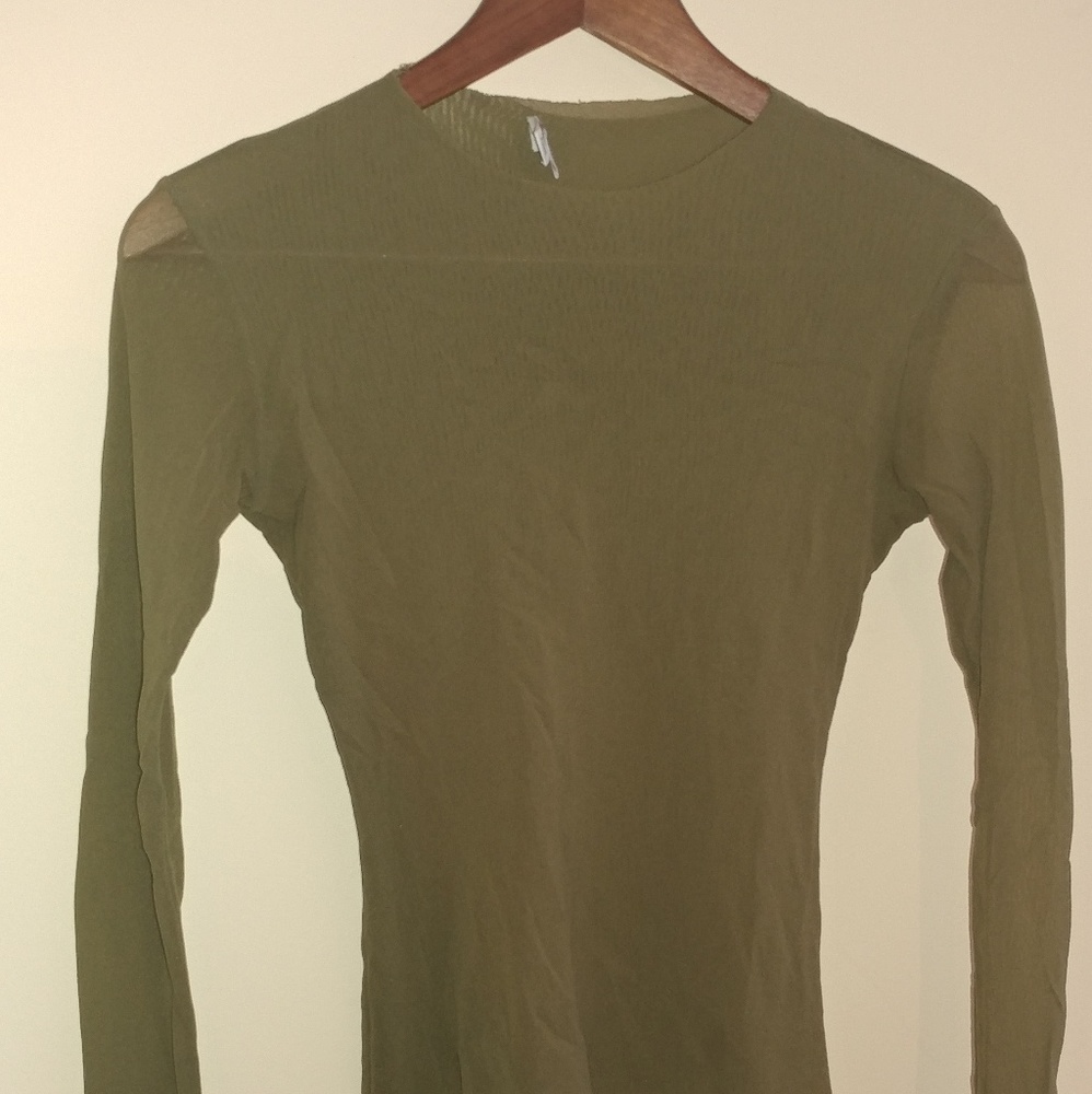 Grungy sheer L/S top